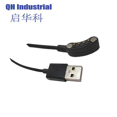 Fabrique de gros OEM Smart Watch Cordon de chargeur magnétique 4 broches câble de charge rapide USB Adapté pour les appareils portables intelligents