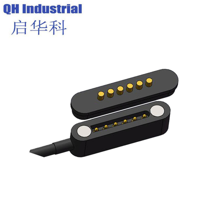 Prise en charge de la personnalisation du chargeur de téléphone magnétique 6 broches pogo pin câble de charge usb connecteur de câble de montre portable intelligent