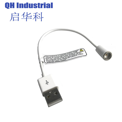 Vente en gros en stock de câbles de charge magnétiques de type rond téléphones mobiles chargeur rapide USB chargeur de données USB