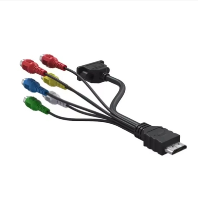 Fabrique de gros 0.5 1.5 M 1080 P Composant HD Audio Vidéo HDMI mâle à 3 câble AV RCA Pour téléviseur HD Set-Top Box téléviseur ordinateur portable
