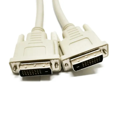 DVI 24+1 câble double liaison mâle à mâle moniteur vidéo numérique câbles DVI connecteur adaptateur pour HDTV moniteur de jeu projecteur ordinateur