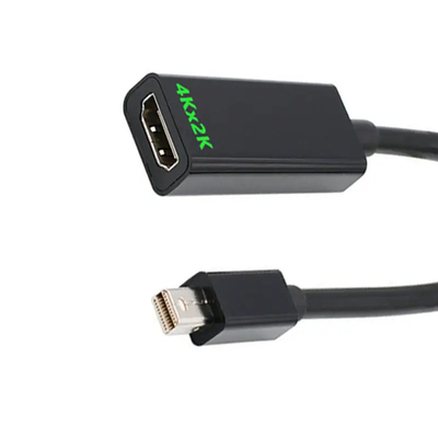 Adaptateur d'écran HDMI à vitesse élevée pour mini DP HDTV Femme à mini DP Convertisseur masculin Scaler câble vidéo Cordon pour PC Ordinateur portable Tablette