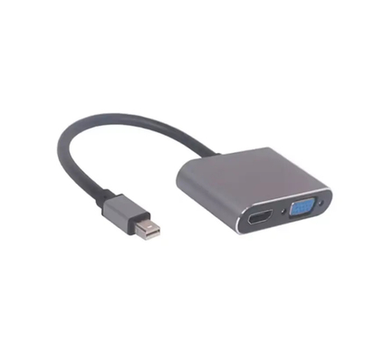 Vente à chaud professionnel Mini DP Porte d'affichage masculin HDMI VGA Convertisseur féminin Cable 4K Connecteur de résolution Adaptateur pour usage domestique Moniteur HDTV Projecteur