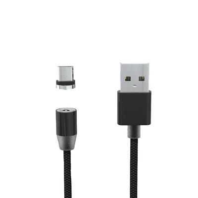 Cable de données Micro USB noir de haute qualité pour téléphone mobile Android Charge rapide PVC Jacket Tressure de protection pour appareil photo haut-parleur d'ordinateur