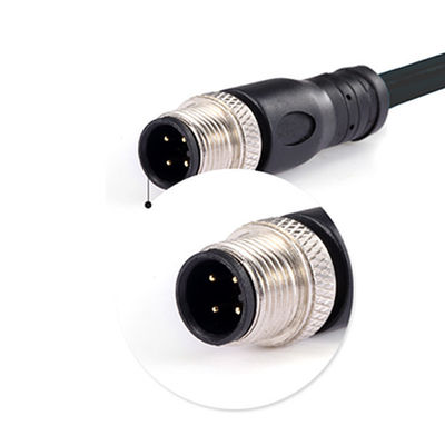 Connecteur imperméable à l'eau IP67 personnalisé M8 M12 3 4 5 8 12 17 épingle mâle femelle M12 Connecteurs industriels de câbles