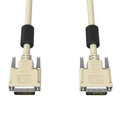 Câble DVI vers DVI double liaison 1080P 60 Hz plaqué or PVC personnalisé, mâle à mâle, cordon DVI-D double liaison, transfert de données pour ordinateur de bureau