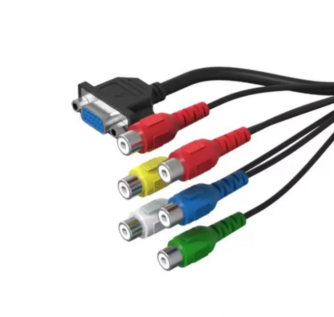 HD-MI à câble RCA 1080P 5ft HD-MI mâle à 3 RCA femelle vidéo audio AV connecteur câble adaptateur émetteur pour télévision HDTV DVD 1